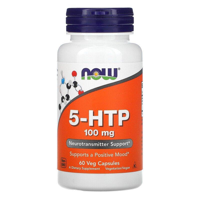 3358731456_now-foods-5-htp.jpg Now Foods, 5-HTP, 5-гідрокситриптофан, 100 мг, 60 капсул - Зображення 1