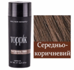 Toppik Hair Building Fibers, Креатиновий камуфляж для волосся, Medium Brown